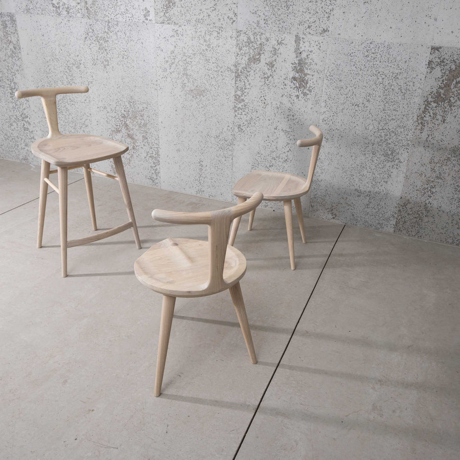Oxbend Chair, 3 Legs