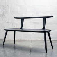 Currently Available - Oxbend Bench - Charcoal Ash